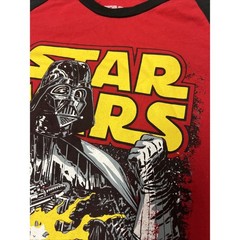 Star Wars Darth Vader Shirt Mens Large Red Black Long Sleeve Graphic Fifth Sun