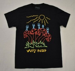 A-Lab Mens Wavy Gang Black T-Shirt New S, M, L, XL, 2XL
