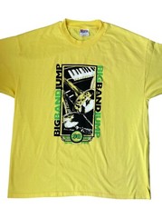 Vintage 1998 Unisex Yellow Graphic Tee Jazz Spring Fling