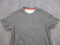 Greg Norman Shirt Mens Adult Small Gray Shark Logo Outdoors Golf Lightweight