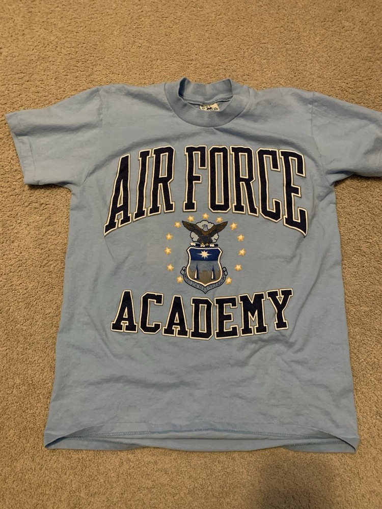 Vintage 90’s Air Force Academy T-shirt USAFA Puff Print Size Medium