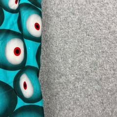 Universal Studios Villain-Con Shirt Mens XL Teal Minion Eye Print Rayon Button