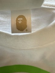 BAPE Baby Milo Logo Graphic T-Shirt White Green Pink Men’s Size S