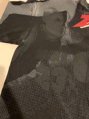 Vintage Jordan Shirt XL Black Nike Air Infrared 6s Jumpman Flight AOP Basketball