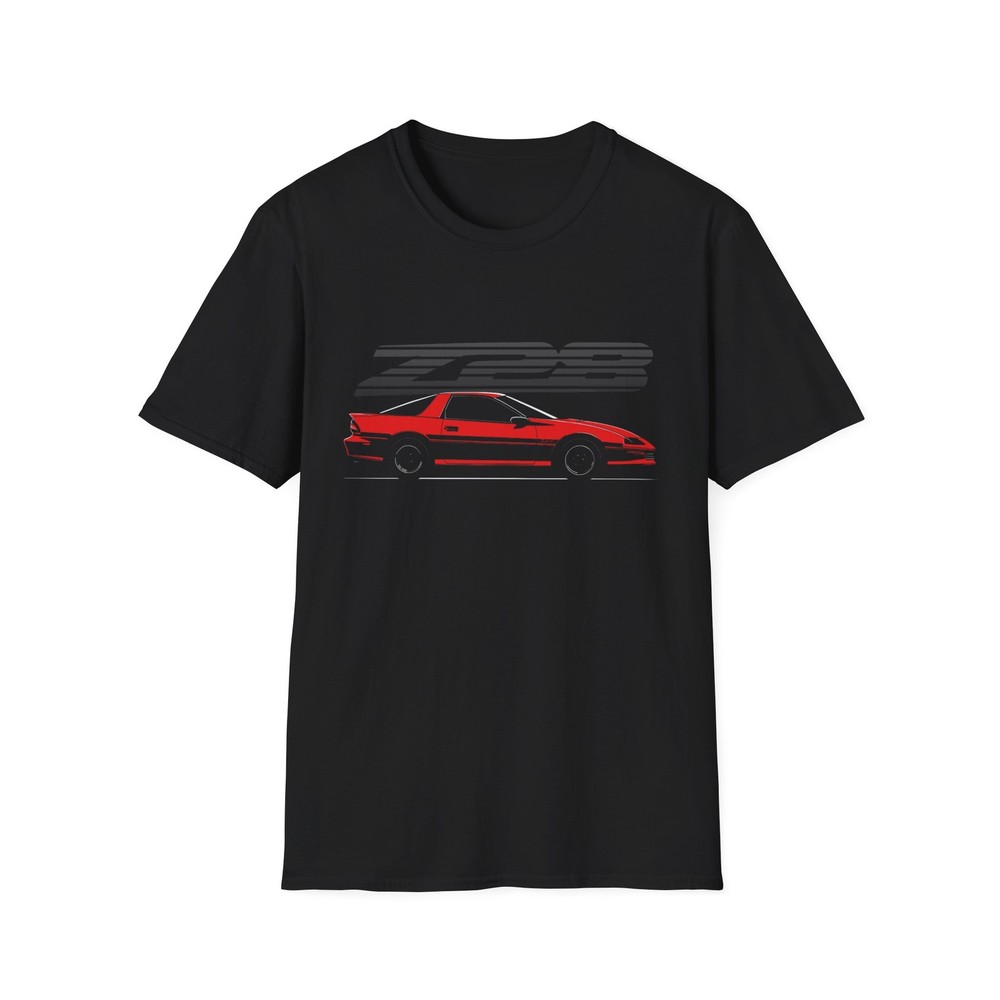 Chevy Camaro Z28 T-Shirt Red Third Gen Muscle Car Tee 80s 90s Classic LS1 F-Body
