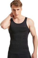 US Men Slimming Body Shaper Posture Corrector Vest Abdomen Compression Tank Tops