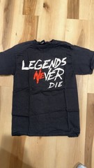 Revenge x Juice Wrld Legends Never Die Men’s Black Cotton Graphic T-Shirt Large