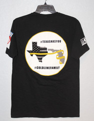 911 Dispatcher: Thin Gold Line T-Shirt Florida / Texas Family Men Size MEDIUM