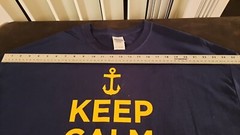 Keep Calm My Grandson Is In The Navy T Shirt 2xl