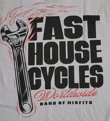 FastHouse Cycles T-Shirt Men’s Sz XL Band of Misfits Worlwide Bike Motocross Tee