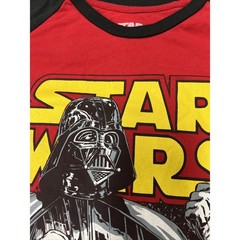 Star Wars Darth Vader Shirt Mens Large Red Black Long Sleeve Graphic Fifth Sun