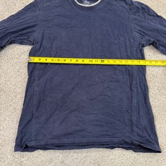 Kuhl Wildfibre Shirt Mens L Navy Blue Organic Cotton Long Sleeve Thumbholes Tee