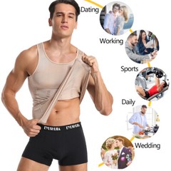 Sculptcore Men’s Body Shaper Compression Ionic Shaping Shirt Slimming Tank Top