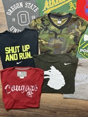 Lot Of 12 athletic Nike Graphic Tee Shirts All Sizes Below In Description