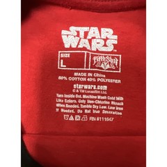 Star Wars Darth Vader Shirt Mens Large Red Black Long Sleeve Graphic Fifth Sun