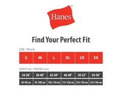 Hanes 2135Z0 T-Shirt for Men, Size L – White
