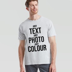 Personalised Print Unisex Tshirt Custom Unisex Tshirt Customise Text Or Photo