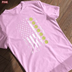 Pickleball Shirt American Flag Tee Gift for Pickleball Player Enthusiasts