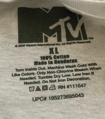 NEW MTV Logo Desert Scene Watercolor Paints Men’s White T-Shirt Various Sizes
