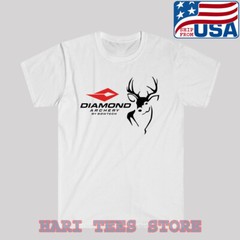 Diamond Archery Bow Crossbow Men’s White T-shirt Size S to 3XL