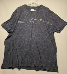 Greg Norman 3XL Men’s XXXL Golf T-Shirt Grey Blue Cotton Polly Blend