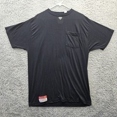 RIVERSIDE FR Work Shirt Tee XL Pocket Black Flame Resist Workwear