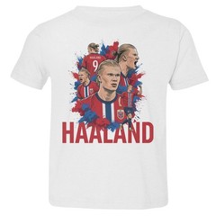 Haaland Norway Pride Soccer Tribute Toddler T-Shirt Funny Gift