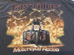 Vintage Easyriders Graphic Tee Mens 2XL Biker Shirt 2003 Rodeo Horses See Pics