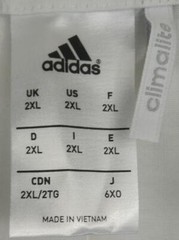 adidas Performance Men’s Soccer FCF Tee, White/Collegiate Navy, 2XL