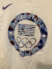 Nike The Nike Tee Team USA Olympics Graphic Cotton Crewneck T-Shirt White S