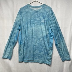Realtree Sun Block & Fishing Shirt Mens XL Blue UPF30+ Performance Fabric