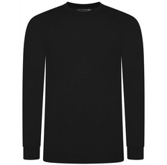 Men’s T-Shirt Long Sleeve 100% Cotton 1, 3, 5 Pack Plain Crew Neck Tees XS- 5XL