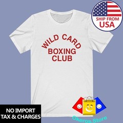 Wild Card Boxing Club Gym Men’s White Size S to 5XL