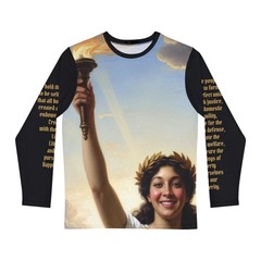 USA 250 Lady Liberty 5-5 with Declaration Preamble by Jaymz Onion AOP t-shirt