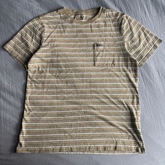 Volcom Men’s Sylvan Striped Pocket T-Shirt Khaki