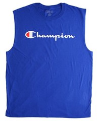 Champion Men’s Muscle Tee Shirt Athletic Classic Jersey T-Shirt Script Logo