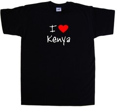 I Love Heart Kenya T-Shirt