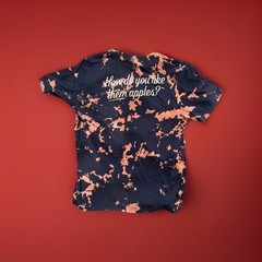 Austin Eastciders Alcoholic Cider Beverage Custom Bleach Dyed Black Tshirt