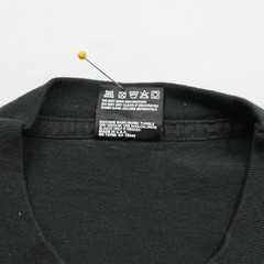 Vtg Fruit of the Loom Best T Shirt Mens Size M Black 90s Vintage Single Stitch