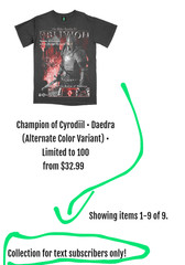Graveyard Goods Large Long Sleeve Tee Oblivion Champion of Cyrodiil Never Worn