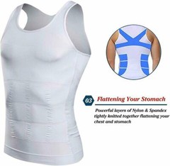 Men’s Body Shaper Toning T-Shirt Ultra Durable Tank Compression Underwear Tops