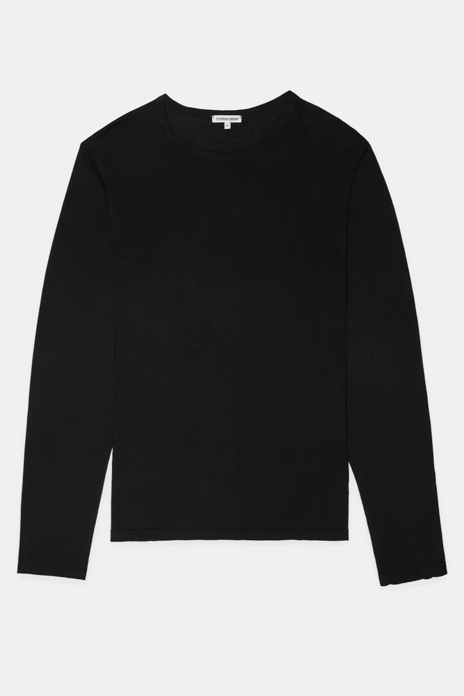 Cotton Citizen Jet Black Supima Cotton Crewneck T-Shirt XXL