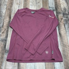 Ariat FR CAT 2 Long Sleeve Work Shirt Men’s Small Purple Flame Resistant Pocket