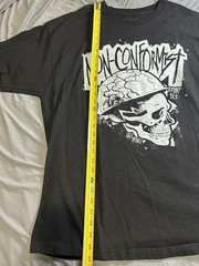 Non-conformist CXXII Apparel 2XL Xxl Black T Shirt Jesus Tee Romans 12:2 Skull