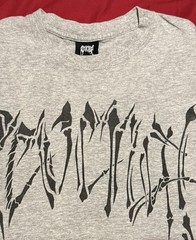 Revenge Skeleton Logo T-shirt Grey Size Large Made In USA Streetwear Punk