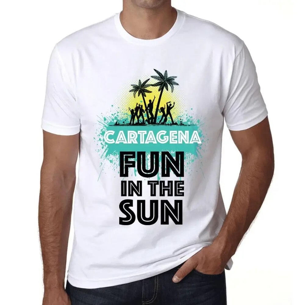 Men’s Graphic T-Shirt Fun In The Sun In Cartagena Eco-Friendly Limited Edition