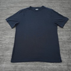Kirkland Men’s Pima Cotton Tee T Shirt Blue Used Medium Stain