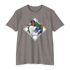 Jackie Robinson Dodgers Unisex CVC Jersey T-shirt
