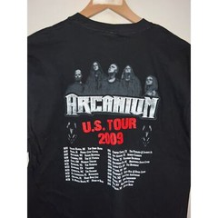 2009 US Tour Arcanium Metal Music Tour Concert Black Shirt Tee 2000s M Medium