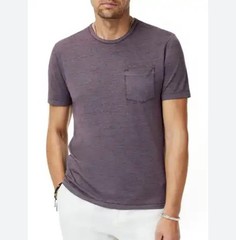John Varvatos Star USA Bond Burnout Tee in Purple Size S